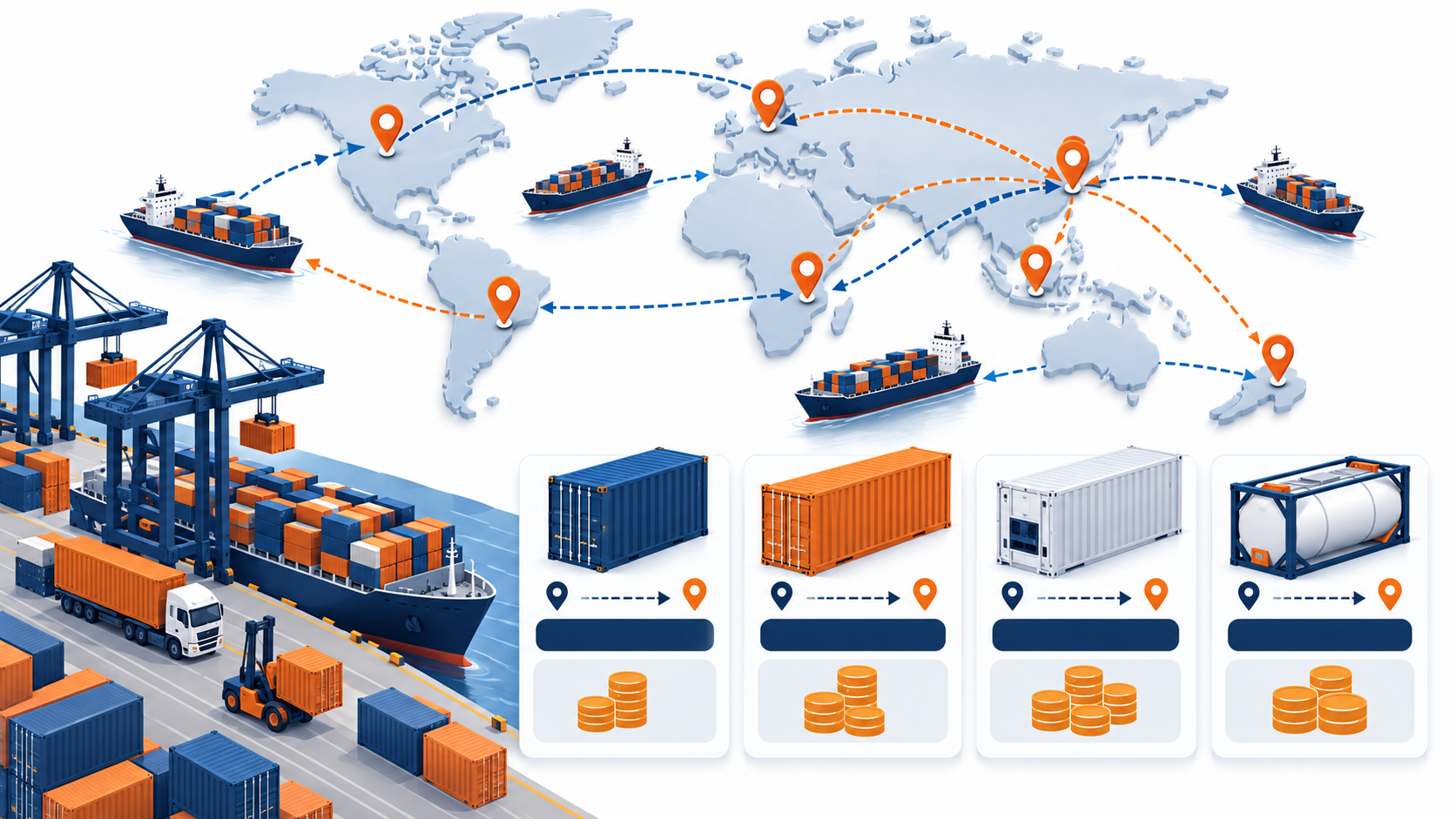 Bảng giá cước vận chuyển container đường bộ