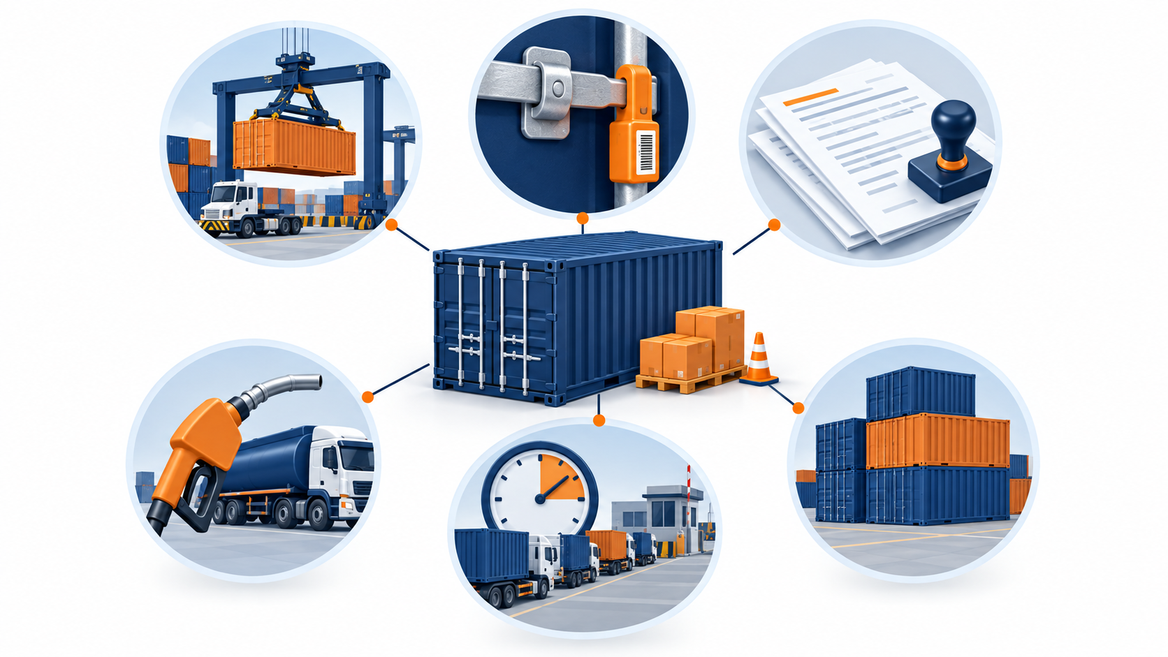 Các khoản phụ phí trong vận chuyển container