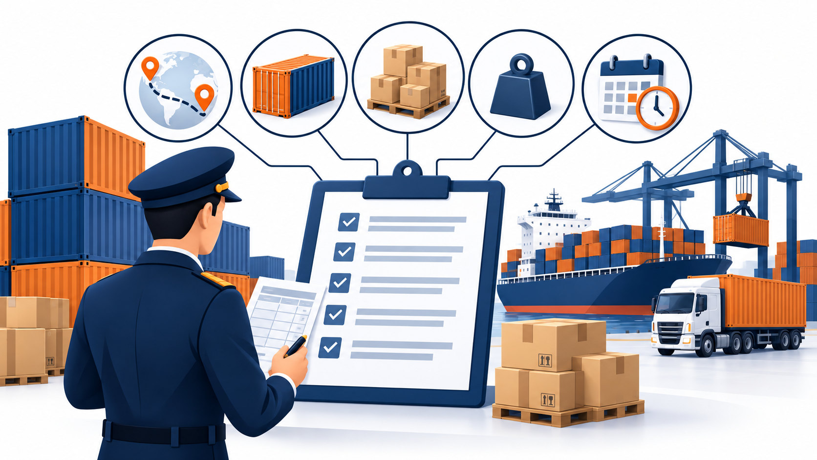 Chuẩn bị thông tin yêu cầu báo giá container