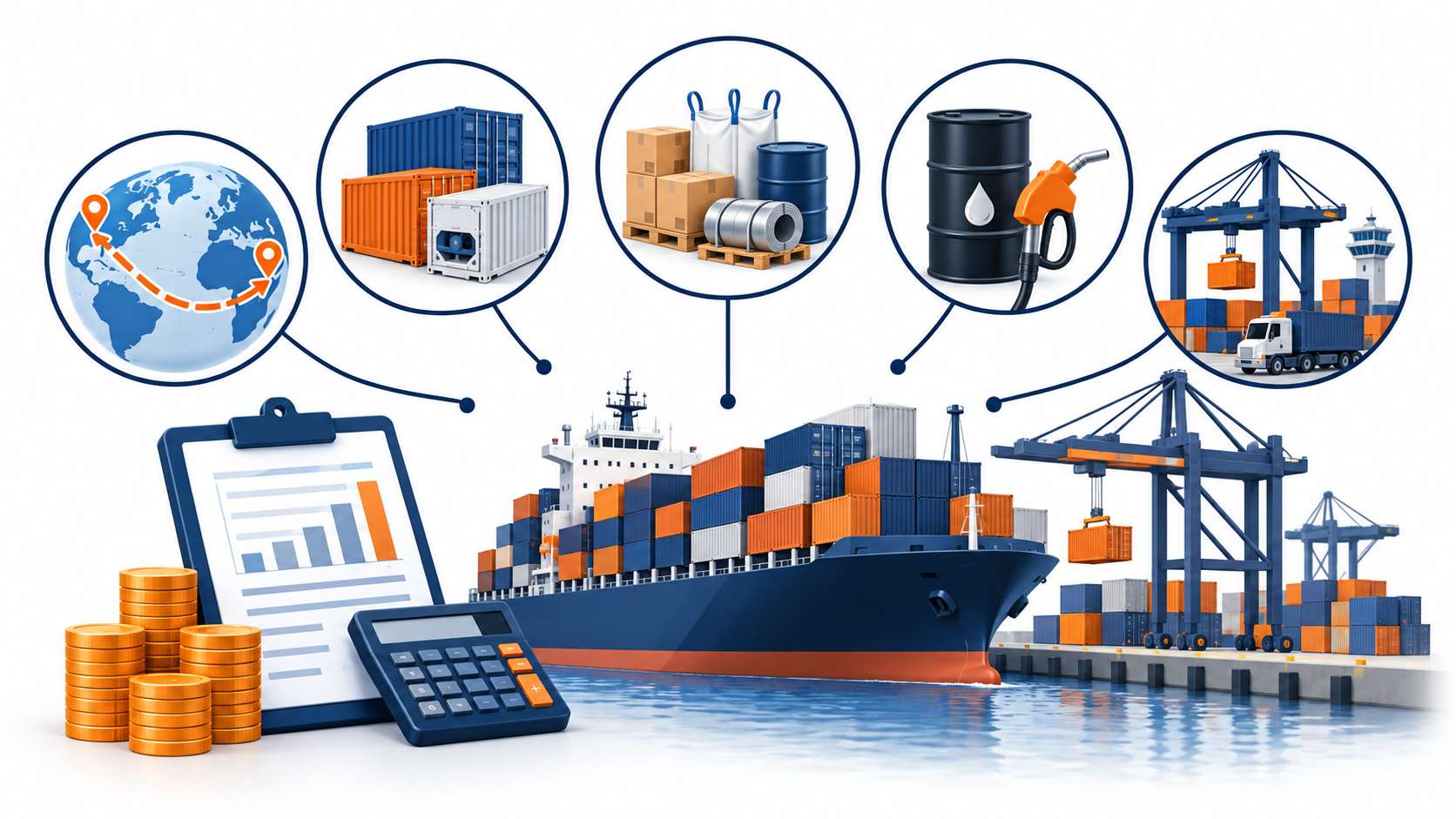Các yếu tố ảnh hưởng đến cước vận chuyển container
